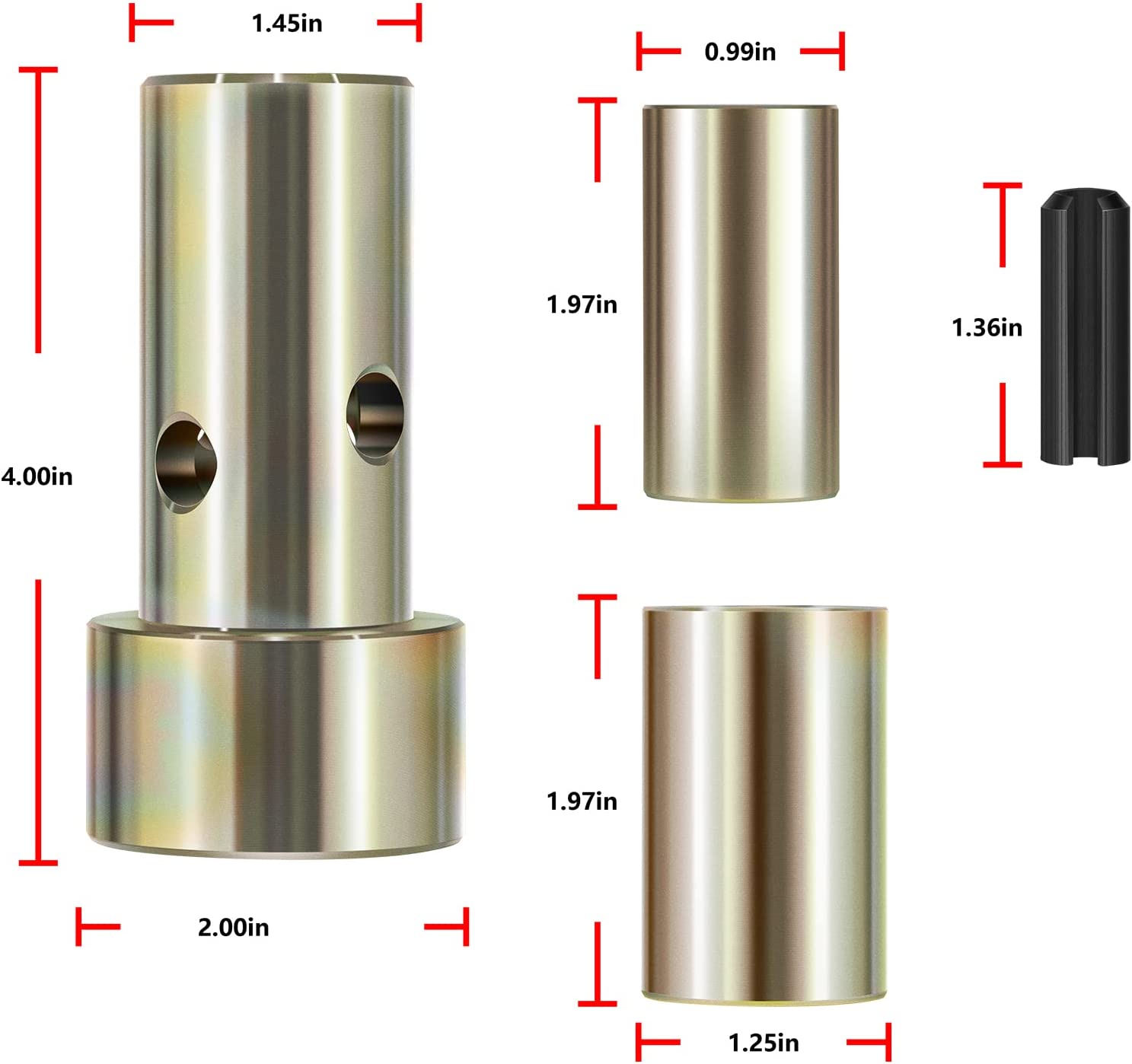 Bonbo TK95029 Quick Hitch Bushing Kit Fits for iMatch Quick Hitch Category 1, 3Point Hitch